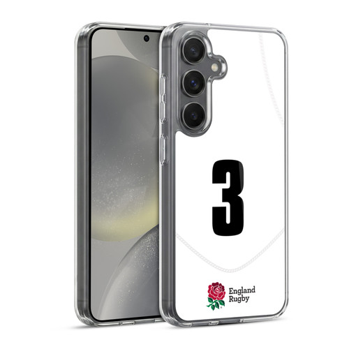 England Rugby Union 2020/21 Players Home Kit Position 3 Soft Gel Case for Samsung Galaxy S24 5G & MagSafe