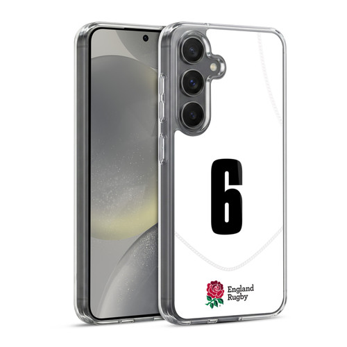 England Rugby Union 2020/21 Players Home Kit Position 6 Soft Gel Case for Samsung Galaxy S24 5G & MagSafe
