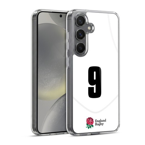 England Rugby Union 2020/21 Players Home Kit Position 9 Soft Gel Case for Samsung Galaxy S24 5G & MagSafe