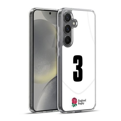 England Rugby Union 2020/21 Players Home Kit Position 3 Soft Gel Case for Samsung Galaxy S24+ 5G & MagSafe
