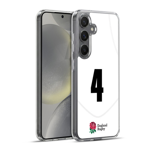 England Rugby Union 2020/21 Players Home Kit Position 4 Soft Gel Case for Samsung Galaxy S24+ 5G & MagSafe