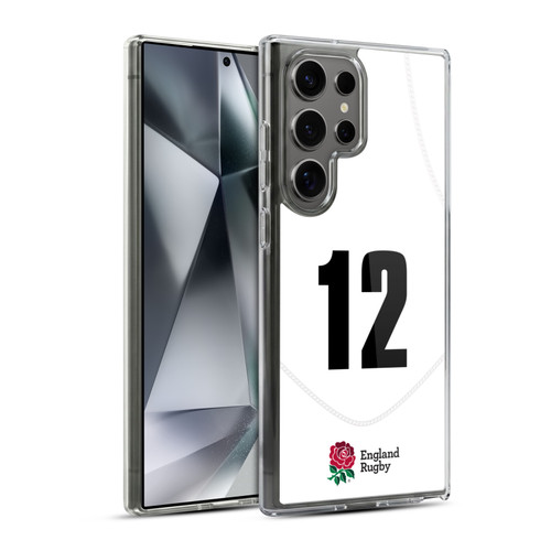 England Rugby Union 2020/21 Players Home Kit Position 12 Soft Gel Case for Samsung Galaxy S24 Ultra 5G & MagSafe