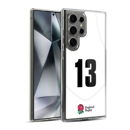 England Rugby Union 2020/21 Players Home Kit Position 13 Soft Gel Case for Samsung Galaxy S24 Ultra 5G & MagSafe