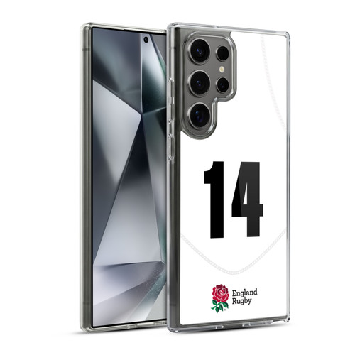 England Rugby Union 2020/21 Players Home Kit Position 14 Soft Gel Case for Samsung Galaxy S24 Ultra 5G & MagSafe