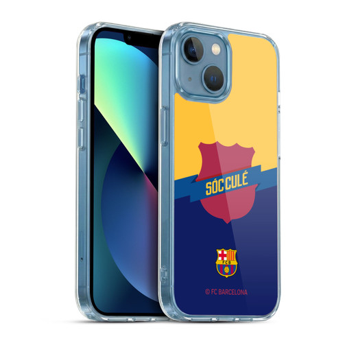 FC Barcelona Culé  Badge Soft Gel Case for Apple iPhone 13 Mini & MagSafe