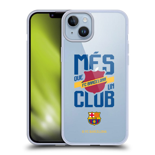 FC Barcelona Culé  Més Que Un Club Soft Gel Case for Apple iPhone 14 Plus & MagSafe