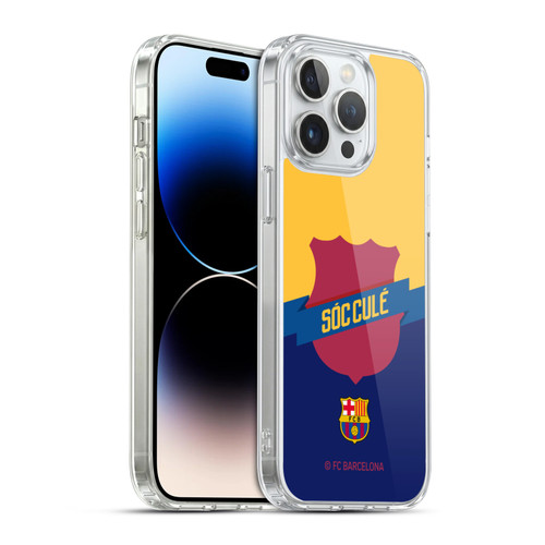 FC Barcelona Culé  Badge Soft Gel Case for Apple iPhone 14 Pro Max & MagSafe
