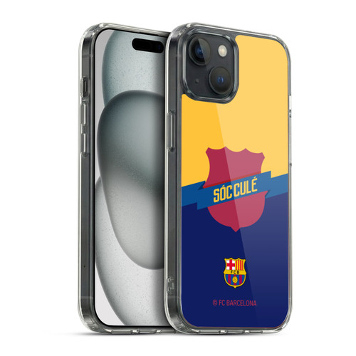 FC Barcelona Culé  Badge Soft Gel Case for Apple iPhone 15 Plus & MagSafe