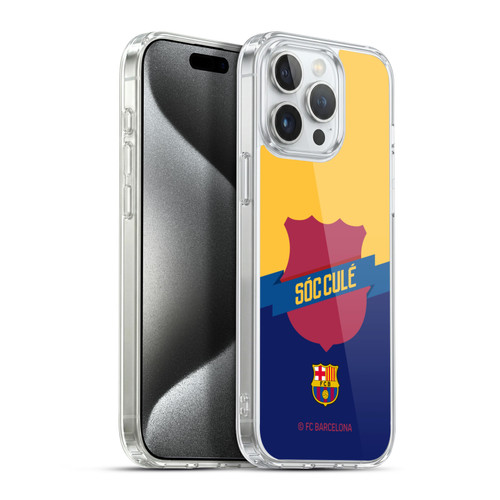 FC Barcelona Culé  Badge Soft Gel Case for Apple iPhone 15 Pro Max & MagSafe