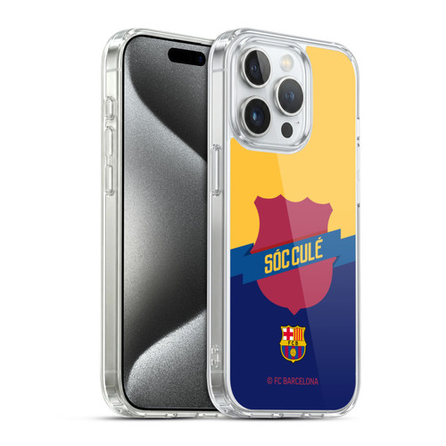 FC Barcelona Culé  Badge Soft Gel Case for Apple iPhone 15 Pro & MagSafe