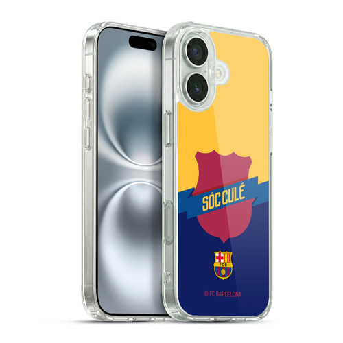FC Barcelona Culé  Badge Soft Gel Case for Apple iPhone 16 Plus & MagSafe