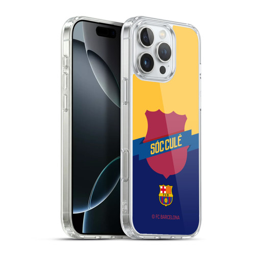 FC Barcelona Culé  Badge Soft Gel Case for Apple iPhone 16 Pro Max & MagSafe