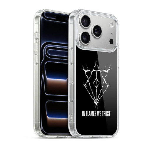 In Flames Metal Grunge Jesterhead Logo Soft Gel Case for Apple iPhone 17 Pro