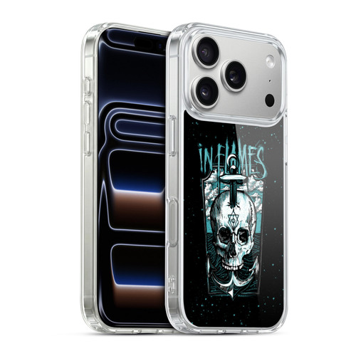 In Flames Metal Grunge Anchor Skull Soft Gel Case for Apple iPhone 17 Pro