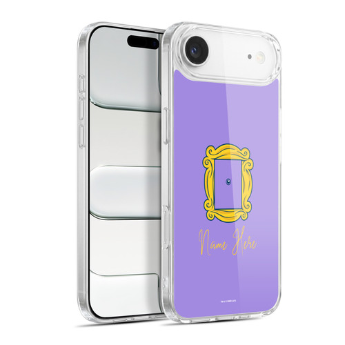 Custom Customised Personalised Friends TV Show Art Peephole And Print Name Soft Gel Case for Apple iPhone 17 Air