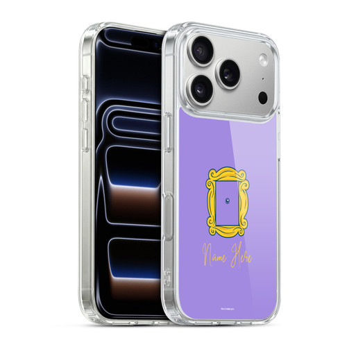 Custom Customised Personalised Friends TV Show Art Peephole And Print Name Soft Gel Case for Apple iPhone 17 Pro