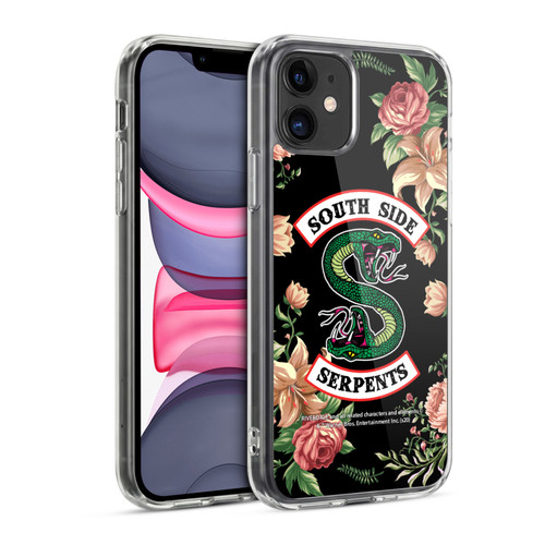 Riverdale South Side Serpents Floral Print Logo Soft Gel Case for Apple iPhone 11