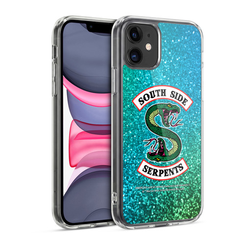 Riverdale South Side Serpents Glitter Print Logo Soft Gel Case for Apple iPhone 11