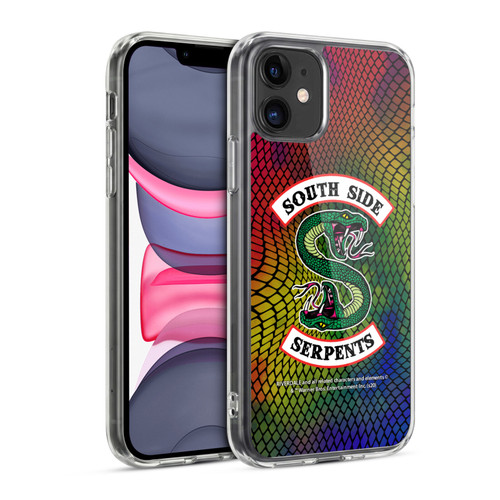 Riverdale South Side Serpents Snake Skin Print Logo Soft Gel Case for Apple iPhone 11