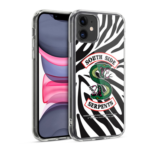 Riverdale South Side Serpents Zebra Logo Soft Gel Case for Apple iPhone 11