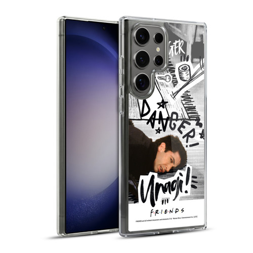 Friends TV Show Doodle Art Ross Unagi Soft Gel Case for Samsung Galaxy S23 Ultra 5G & MagSafe