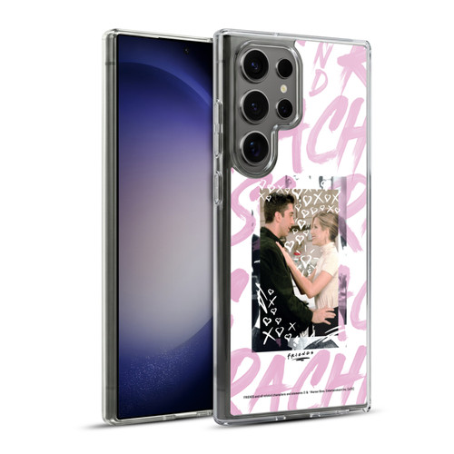 Friends TV Show Doodle Art Ross And Rachel Soft Gel Case for Samsung Galaxy S23 Ultra 5G & MagSafe