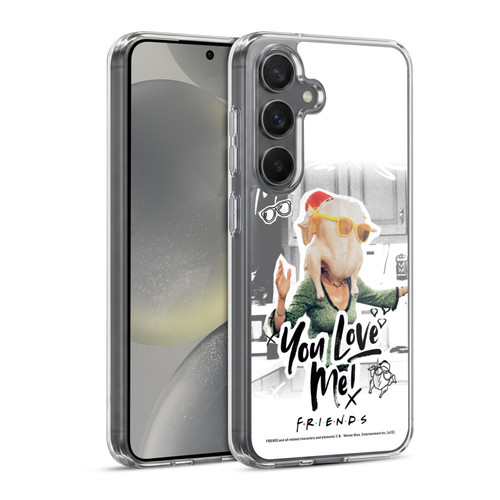 Friends TV Show Doodle Art You Love Me Soft Gel Case for Samsung Galaxy S24 5G & MagSafe