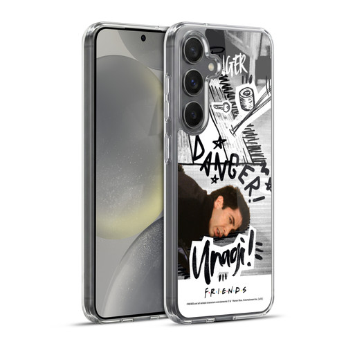 Friends TV Show Doodle Art Ross Unagi Soft Gel Case for Samsung Galaxy S24+ 5G & MagSafe