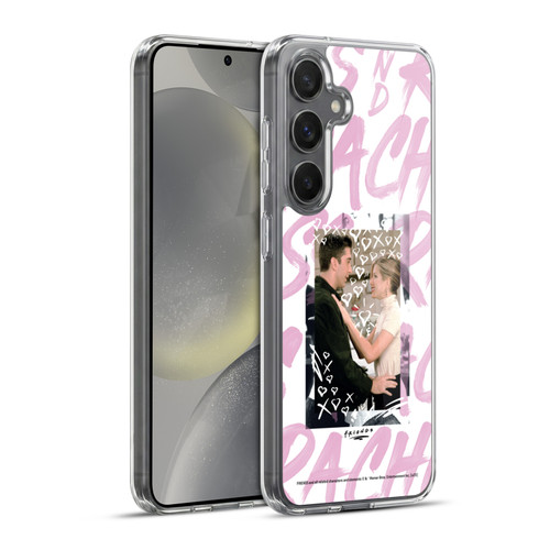 Friends TV Show Doodle Art Ross And Rachel Soft Gel Case for Samsung Galaxy S24+ 5G & MagSafe