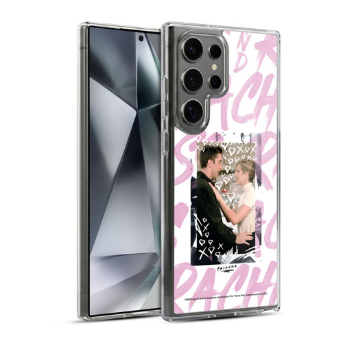 Friends TV Show Doodle Art Ross And Rachel Soft Gel Case for Samsung Galaxy S24 Ultra 5G & MagSafe