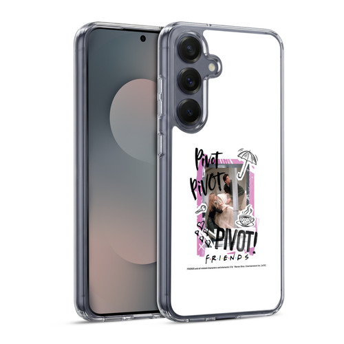 Friends TV Show Doodle Art Pivot Soft Gel Case for Samsung Galaxy S25 & MagSafe