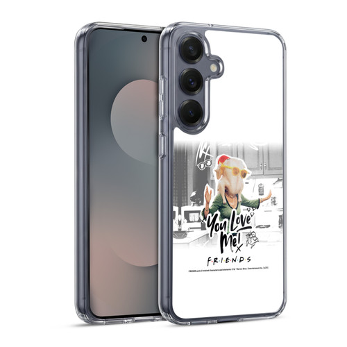 Friends TV Show Doodle Art You Love Me Soft Gel Case for Samsung Galaxy S25 & MagSafe