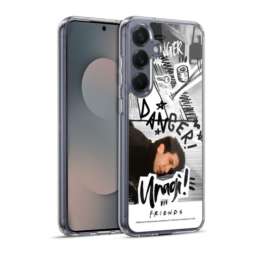 Friends TV Show Doodle Art Ross Unagi Soft Gel Case for Samsung Galaxy S25+ & MagSafe