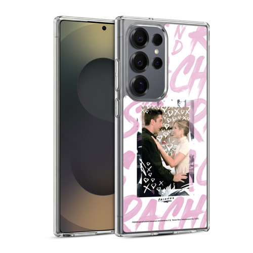 Friends TV Show Doodle Art Ross And Rachel Soft Gel Case for Samsung Galaxy S25 Ultra & MagSafe