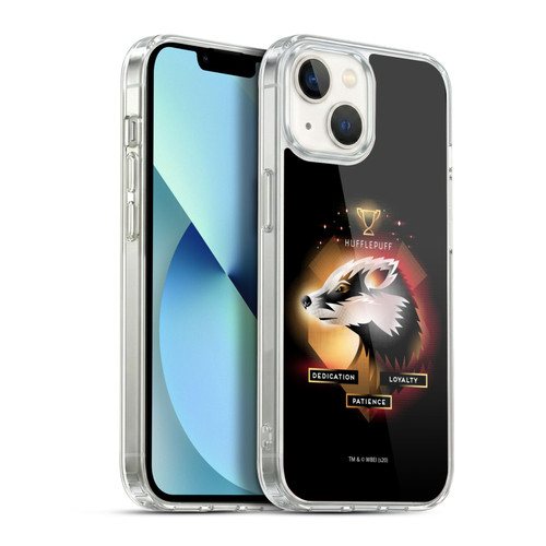 Harry Potter Deathly Hallows XIX Hufflepuff Soft Gel Case for Apple iPhone 13