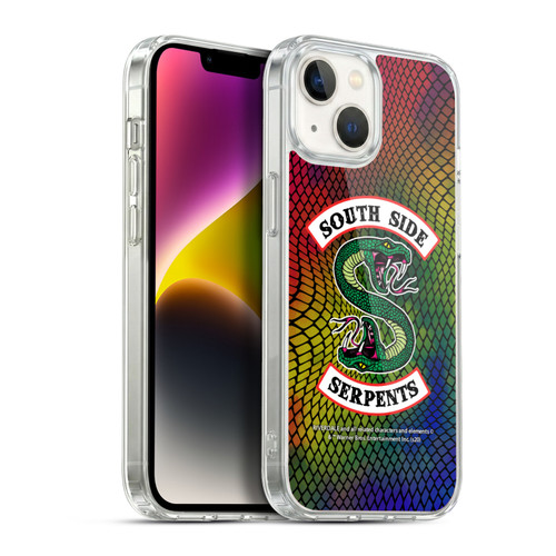 Riverdale South Side Serpents Snake Skin Print Logo Soft Gel Case for Apple iPhone 14