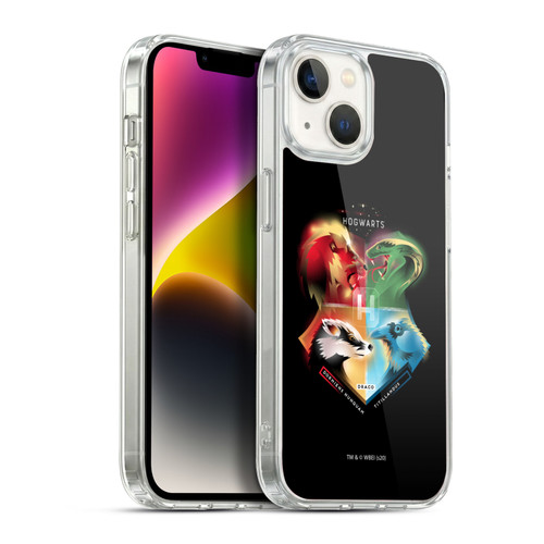 Harry Potter Deathly Hallows XIX Hogwarts Soft Gel Case for Apple iPhone 14