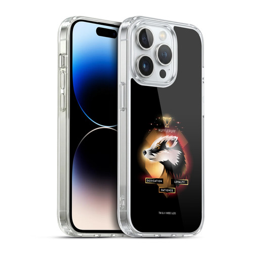 Harry Potter Deathly Hallows XIX Hufflepuff Soft Gel Case for Apple iPhone 14 Pro & MagSafe