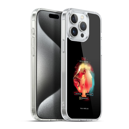 Harry Potter Deathly Hallows XIX Gryffindor Soft Gel Case for Apple iPhone 15 Pro Max & MagSafe