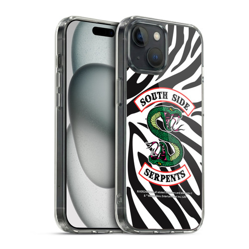 Riverdale South Side Serpents Zebra Logo Soft Gel Case for Apple iPhone 15 & MagSafe
