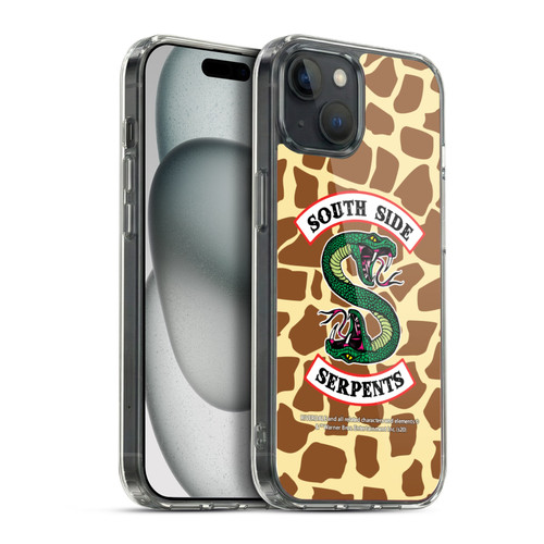 Riverdale South Side Serpents Giraffe Logo Soft Gel Case for Apple iPhone 15 Plus & MagSafe