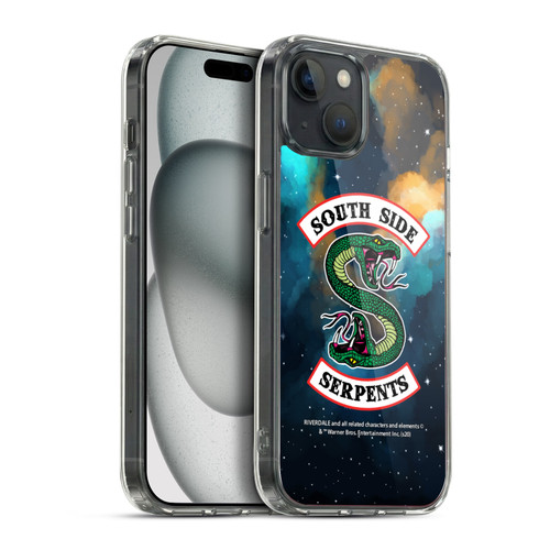Riverdale South Side Serpents Nebula Logo 2 Soft Gel Case for Apple iPhone 15 Plus & MagSafe