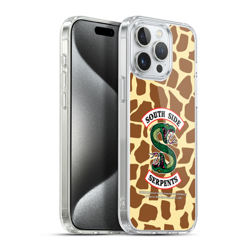 Riverdale South Side Serpents Giraffe Logo Soft Gel Case for Apple iPhone 15 Pro Max & MagSafe