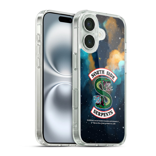 Riverdale South Side Serpents Nebula Logo 2 Soft Gel Case for Apple iPhone 16 & MagSafe