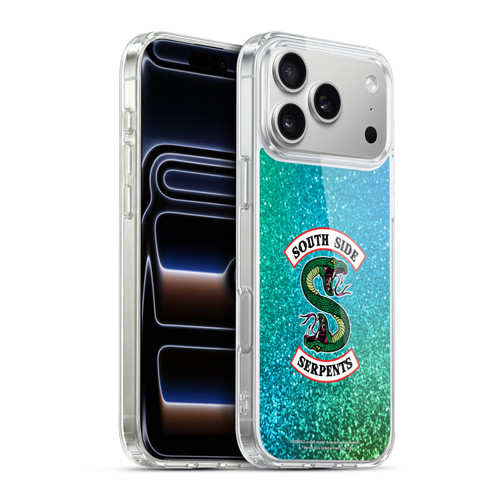 Riverdale South Side Serpents Glitter Print Logo Soft Gel Case for Apple iPhone 17 Pro Max