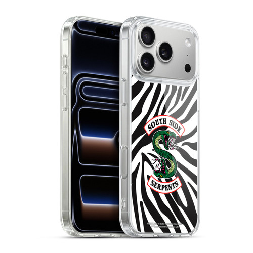 Riverdale South Side Serpents Zebra Logo Soft Gel Case for Apple iPhone 17 Pro Max