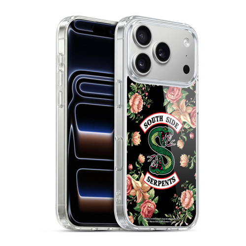 Riverdale South Side Serpents Floral Print Logo Soft Gel Case for Apple iPhone 17 Pro