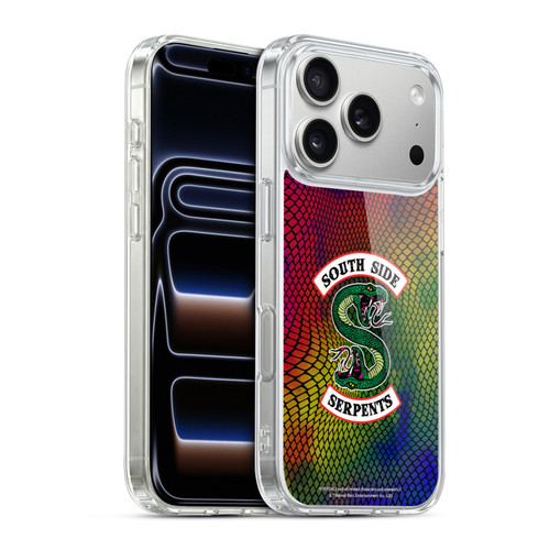 Riverdale South Side Serpents Snake Skin Print Logo Soft Gel Case for Apple iPhone 17 Pro
