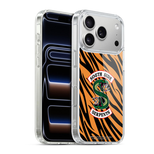 Riverdale South Side Serpents Tiger Print Logo Soft Gel Case for Apple iPhone 17 Pro
