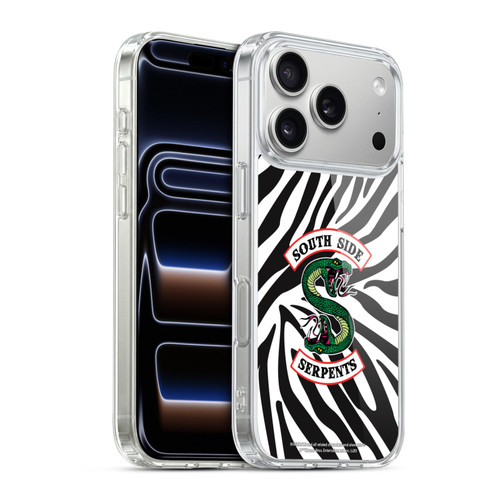 Riverdale South Side Serpents Zebra Logo Soft Gel Case for Apple iPhone 17 Pro